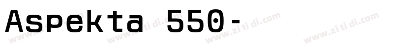 Aspekta 550字体转换